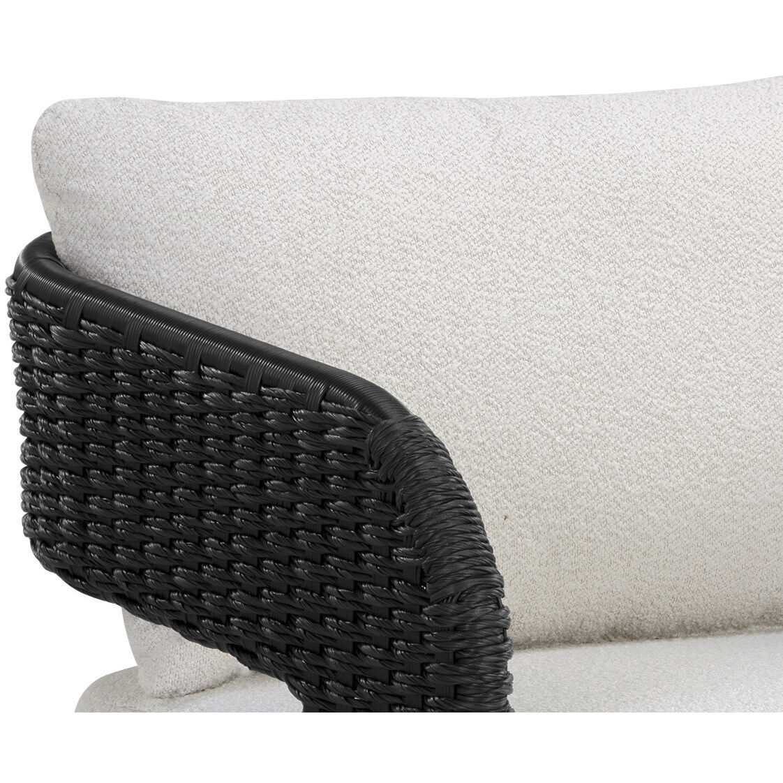 Pylos Black / Louis Cream Outdoor Dining Armchair